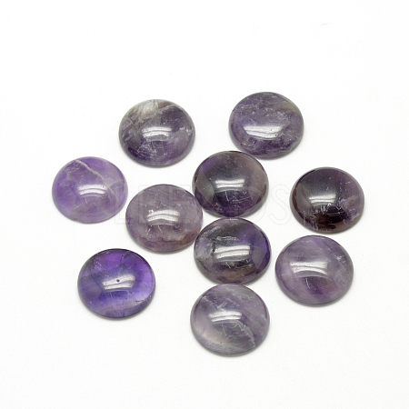 Natural Amethyst Cabochons X-G-R416-12mm-30-1