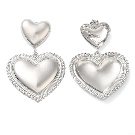 Brass Stud Earrings for Women EJEW-B057-09P-1