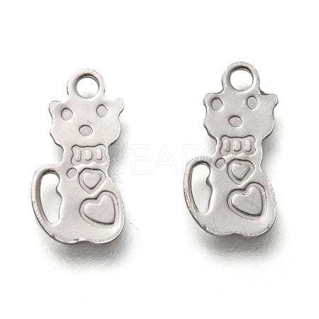 201 Stainless Steel Charms STAS-B001-43P-1