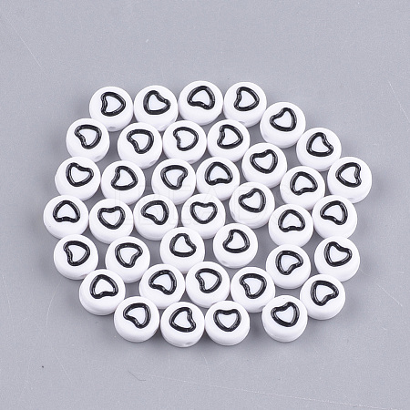 Opaque Acrylic Beads X-MACR-S273-17-1