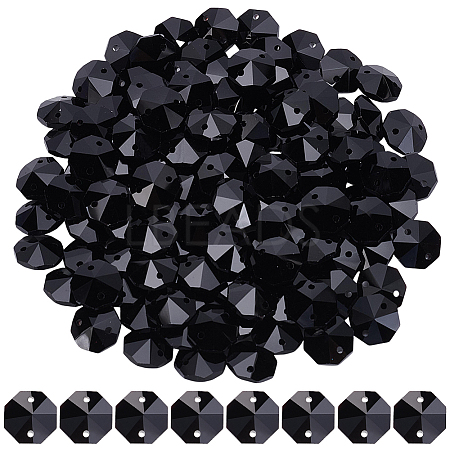 120Pcs Electroplate Glass Links Connectors GLAA-SP0001-71-1