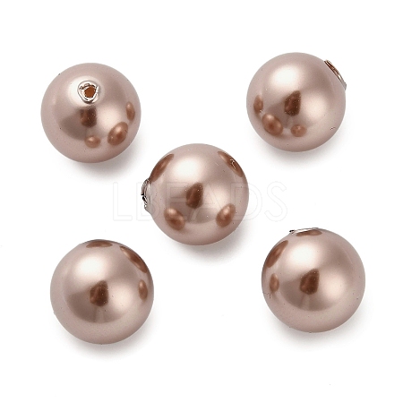 Baking Paint Pearlized Glass Pearl Round Beads HY-Q001-02B-02-1