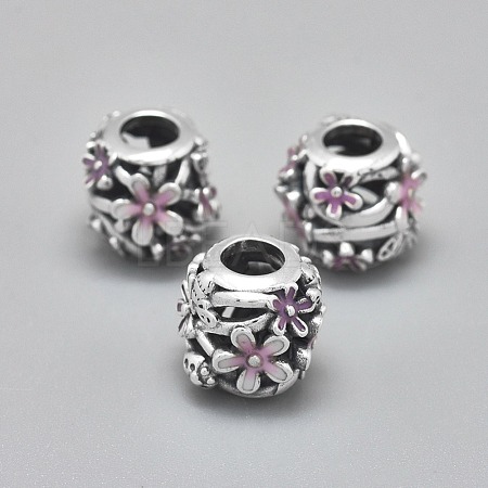 925 Sterling Silver European Beads STER-I019-17AS-1