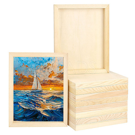Wooden Clay Picture Frame WOCR-WH0004-025-1