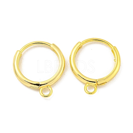 Brass Hoop Earring Findings KK-L211-021G-1