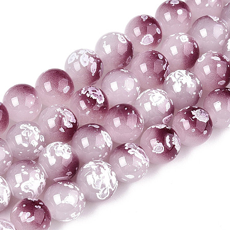 Baking Paint Glass Beads X1-DGLA-N015-10mm-05-1