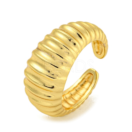 Brass Cuff Rings for Women RJEW-E294-06G-04-1