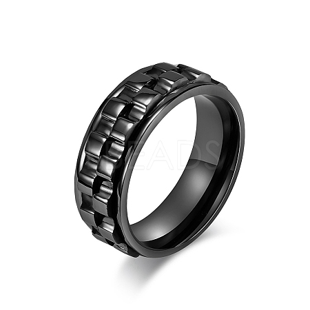 Gear Titanium Steel Rotating Finger Ring PW-WG94989-10-1