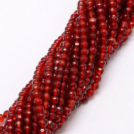 Natural Agate Bead Strands G-G882-4mm-A03-1
