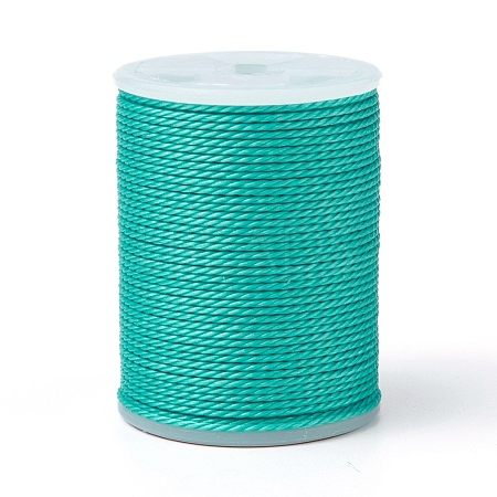 Round Waxed Polyester Cord X-YC-G006-01-1.0mm-25-1