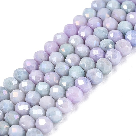 Ombre Effect Dyed Glass Beads Strands GLAA-C023-02-C27-1