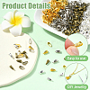200Pcs Iron Snap on Bails IFIN-YW0003-74G-4