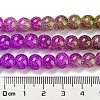 Spray Painted Crackle Glass Beads Strands DGLA-C002-8mm-04-5