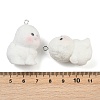 Flocky Resin Pendants FIND-A052-06D-3
