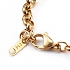 Women's 304 Stainless Steel Rolo Chain Bracelets BJEW-JB05995-01-3