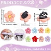 24Pcs 8 Colors Resin Shoe Decorations DIY-CP0010-15-2