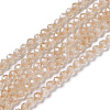 Cubic Zirconia Beads Strands G-F596-48F-3mm-1