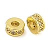 Rack Plating Brass Micro Pave Cubic Zirconia Spacer Beads KK-F089-39B-G05-1