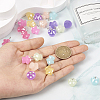 28pcs 7 colors Luminous Opaque Resin Pendants RESI-TA0002-12-5