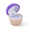 Cup Cake Shape Velvet Jewelry Boxes VBOX-L002-A02-4