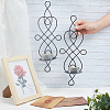 Iron Hanging Candle Holder AJEW-WH0171-54B-3