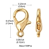Zinc Alloy Lobster Claw Clasps FIND-FS0001-75G-5