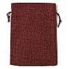 Christmas Theme Jute Cloth Storage Bags ABAG-F010-01B-01-3
