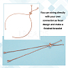 16Pcs 4 Colors Rack Plating Brass Chain Bracelet Making KK-HY0001-80-4