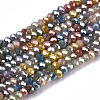 Electroplate Glass Beads Strands X-EGLA-S192-001B-A02-1