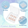 15Pcs Transparent Plastics Hand-wearing Armor Storage Case MRMJ-PH0001-78-4