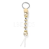 Wood and Plastic Beads Keychain Decorationes KEYC-B016-01-2