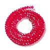 Baking Electroplate Glass Beads Strands DGLA-A039-J4mm-B21-2