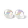 UV Plating Luminous Transparent Acrylic Beads OACR-P010-05D-5