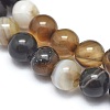 Natural Striped Agate/Banded Agate Beads Strands G-I254-03B-4