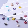 Polymer Clay Rhinestone European Beads CPDL-JP0001-01-4