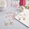 DIY Pink Drop Earring Making Kits DIY-SZ0008-71-5