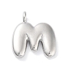 Rack Plating Brass Balloon Letter Pendants KK-C050-01P-M-1