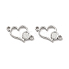 Non-Tarnish 304 Stainless Steel Cabochon Connector Settings LS-STAS-B032-11P-2