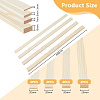 DICOSMETIC 8Pcs 4 Styles Wood Rolling Mud Stick Guides WOOD-DC0001-20-2