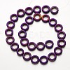 Electroplate Non-magnetic Synthetic Hematite Beads Strands G-F300-04-04-2