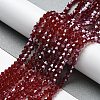 Transparent Electroplate Glass Beads Strands EGLA-A039-T4mm-A27-4