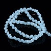 Diamond Shape Imitation Jade Glass Bead Strands EGLA-J059-J03-2