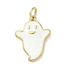 Halloween Theme Brass Enamel Pendants KK-L248-01G-06-1
