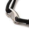 PU Leather Round Cord Multi-strand Bracelets SJEW-K002-07L-3
