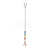 Chakra Leaf Crystal Suncatcher Dowsing Pendulum Pendants PALLOY-JF00461-01-7