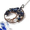Lapis Lazuli Pendant Decoration LS-AJEW-P098-15P-3