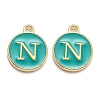 Golden Plated Alloy Enamel Charms LS-ENAM-Q437-15N-1