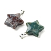 Natural Indian Agate Pendants GG-K002-10U-2