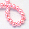 Baking Paint Pearlized Glass Pearl Round Bead Strands X-HY-Q003-10mm-53-A-3