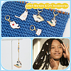 Cat Pendant Stitch Markers HJEW-AB00480-4